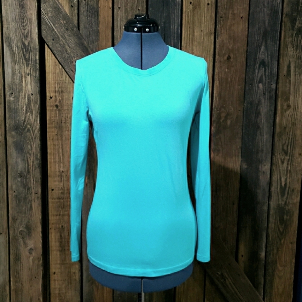 Banana Republic Teal Long Sleve Tee